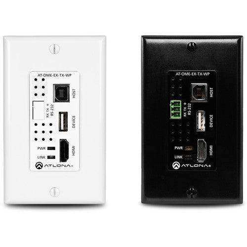 Atlona Omega 4K HDMI/USB Wall Plate Transmitter (330') - AT-OME-EX-TX-WP Video Transmitters Atlona