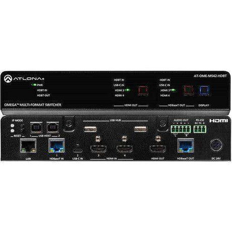 Atlona Omega 4x2 4K/UHD multiformat matrix switcher - AT-OME-MS42-HDBT Video Transmitters Atlona