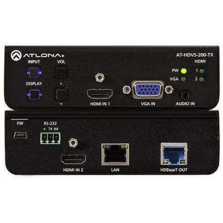 Atlona Three-Input HDMI/VGA to HDBaseT Switcher (PoE) - AT-HDVS-200-TX Video Transmitters Atlona