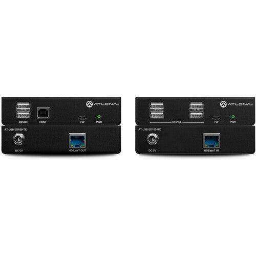 Atlona USB 2.0 Extender Kit over Category Cable, up to 100 meters - AT-USB-EX100-KIT Video Transmitters Atlona