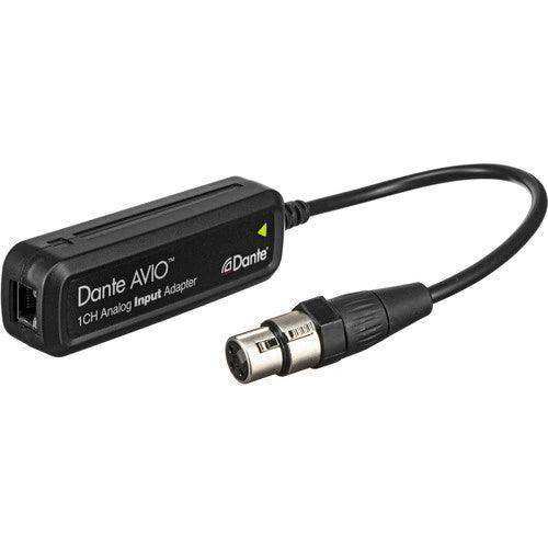 Audinate Dante AVIO 1-Channel Analog Input Adapter for Dante Audio Network Audio Components Audinate