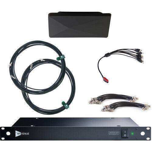 RF Venue D-ARCBD9 Diversity Archiectural Antenna, Black DISTRO9 HDR Pack Assistive Listening RF Venue