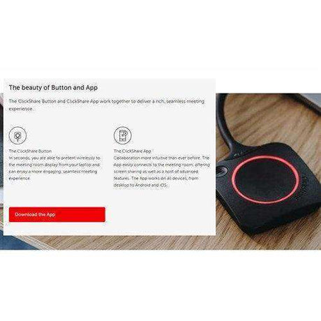 Barco ClickShare C-5, Gen 2 Wireless Presentation Video Conferencing Barco