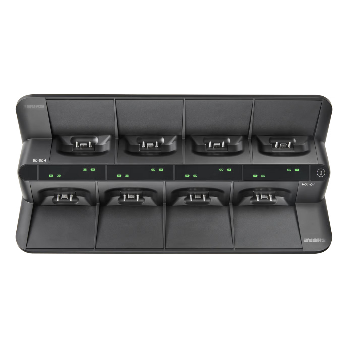 Shure MXWNDX8G Networked 8-Bay Charging Station for MXW neXt Boundary & Gooseneck Transmitters Microphones Shure