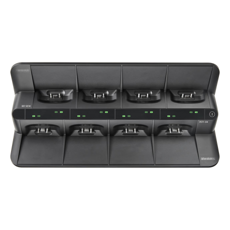Shure MXWNDX8G Networked 8-Bay Charging Station for MXW neXt Boundary & Gooseneck Transmitters Microphones Shure