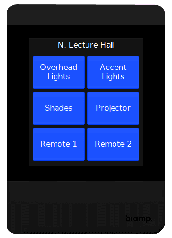 Biamp Apprimo TEC-X 2000 Network AV Control Pad (White) - 911.0862.900 Room Control Biamp