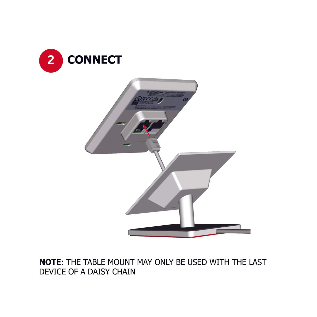 Biamp Apprimo TEC-X-TM Table Mount (Black) - 911.1842.900 Room Control Biamp