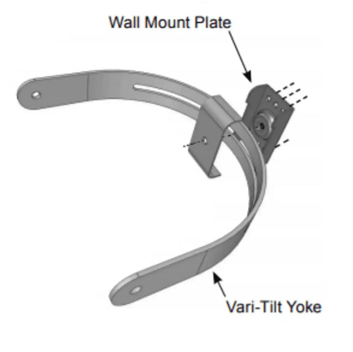 Biamp Community R-VTY15 Vari-Tilt Yoke for R.15 Enclosure (Black) - 911.1301.900 Speakers Biamp