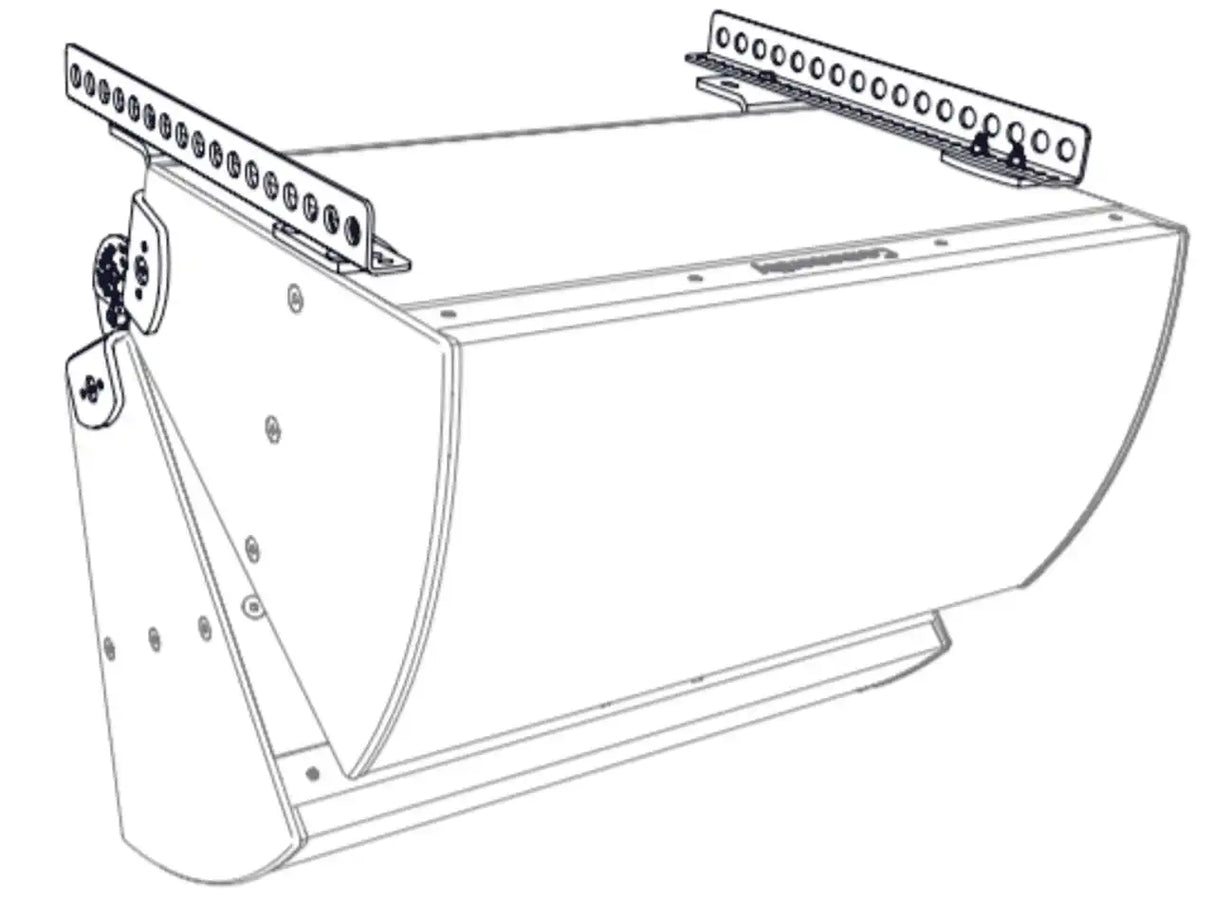Biamp Community VSB-BFR22 I SERIES Dual Vertical Splay Kit for 2-Way Models (White) - 911.1335.900 Speakers Biamp
