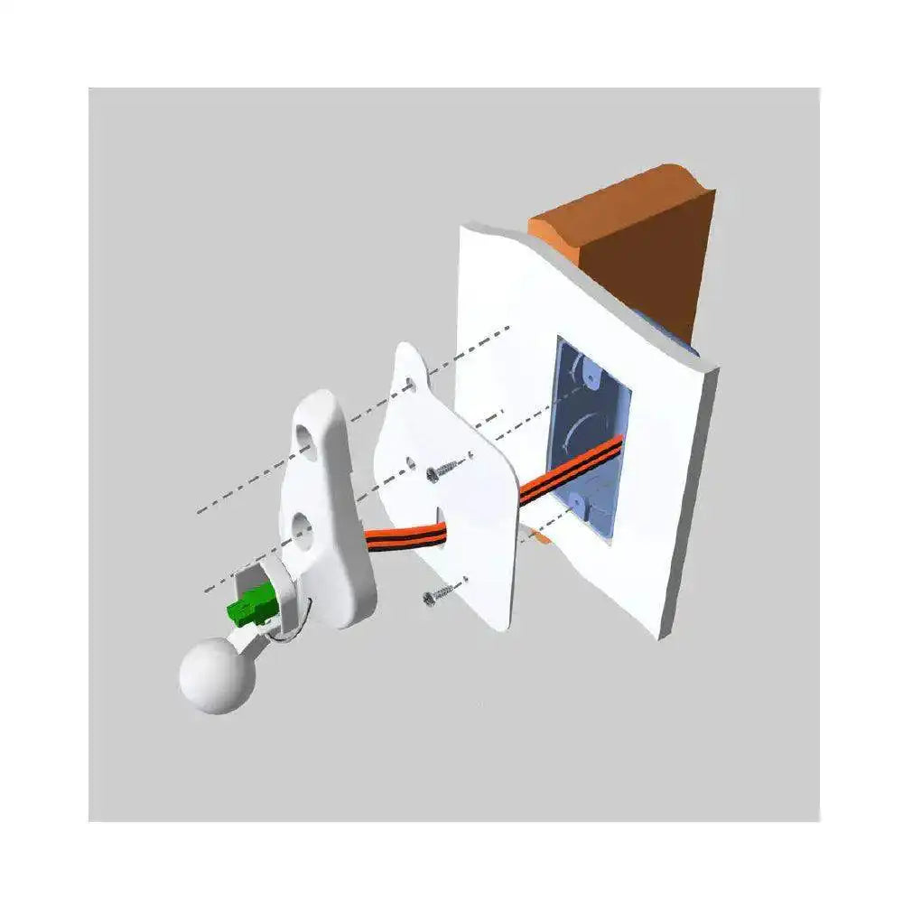 Biamp Desono DS-WMP DS5/DS8 Wiring Box Cover Plate Kit (White) - 911.0598.900 Speakers Biamp