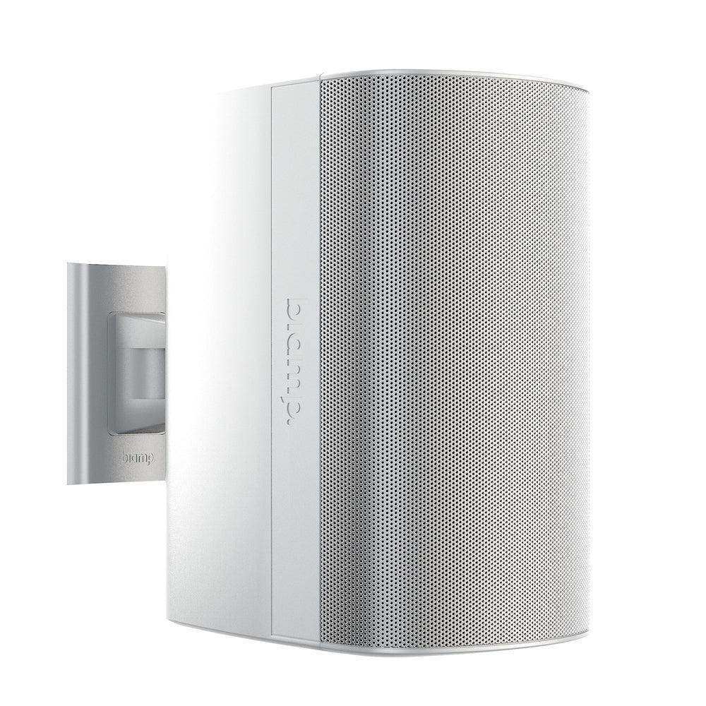 Biamp Desono DX-S8 8” High Output Coaxial Surface Mount Indoor/Outdoor Loudspeaker w/ HF compression driver. 8 Ohm or 70V/100V operation, included ClickMount pan-tilt mounting bracket (Pair, White) - 910.0110.900 Speakers Biamp