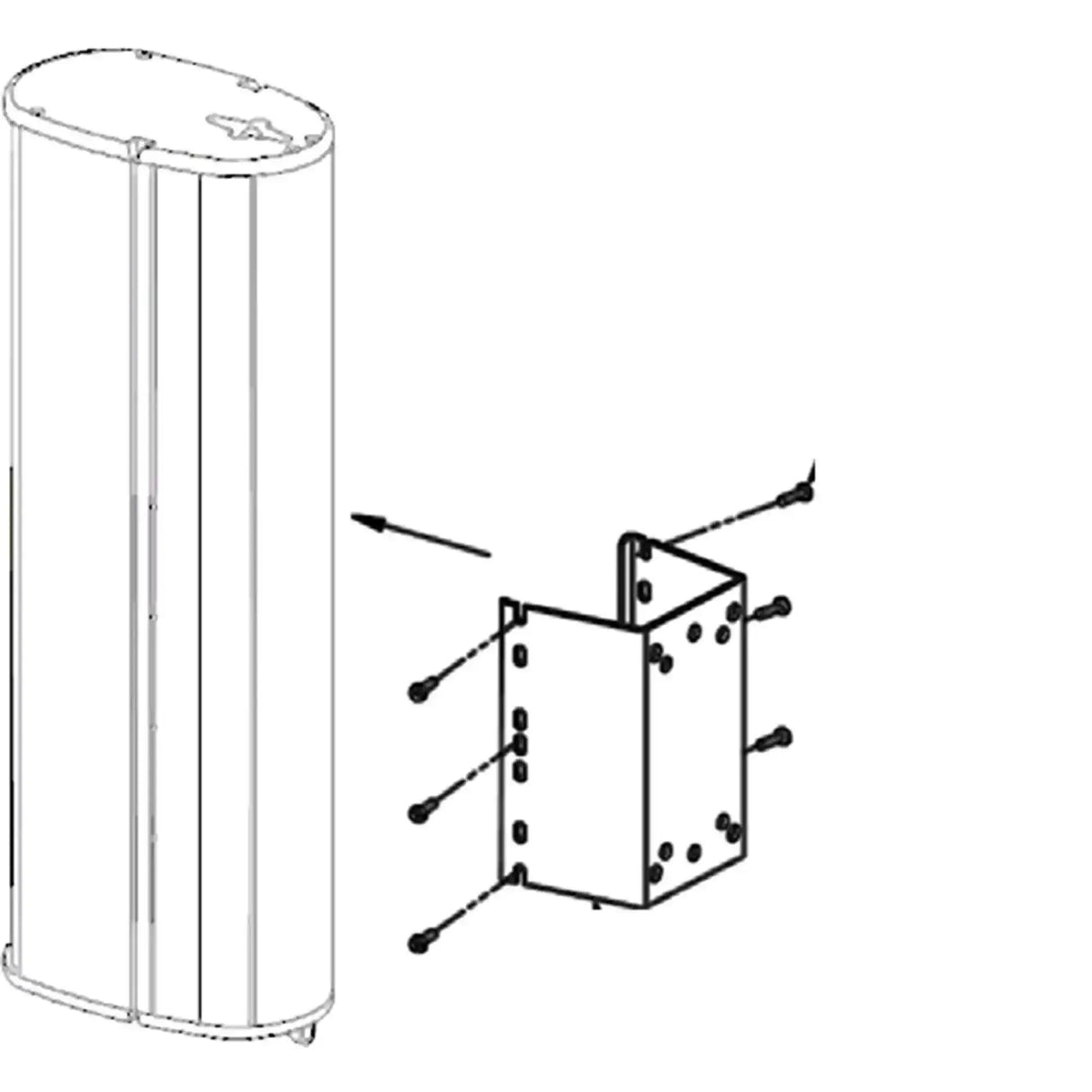Biamp Desono E200-UMK ENTASYS 200 Universal Mounting Kit (White) - 911.0600.900 Speakers Biamp