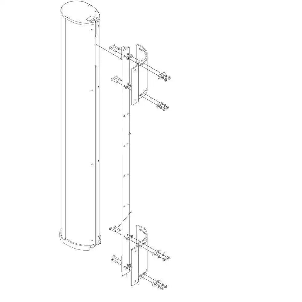 Biamp Desono ENT-PB ENTASYS Pan-Bracket (White) - 911.0980.900 Speakers Biamp