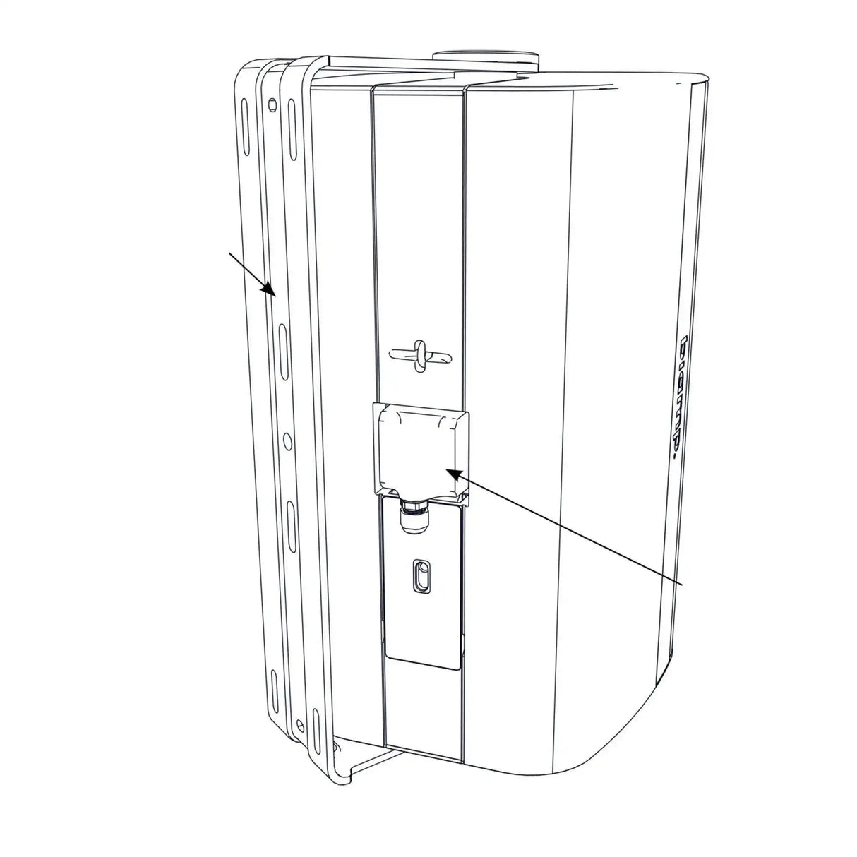 Biamp Desono EX-S10SUB-UB 10” Subwoofer Surface Mount Indoor/Outdoor Loudspeaker. 8 Ohm operation, included indexing u-bracket and weather cover (White) - 911.1823.900 Speakers Biamp