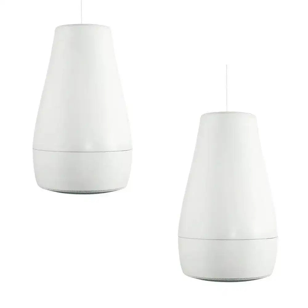 Biamp Desono P6 Pendant, Indoor/Outdoor 6.5" Coaxial Loudspeaker, Raindrop Profile (Pair, White) - 911.0922.900 Speakers Biamp