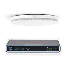 Biamp Devio conference room hub with Parlé ceiling mic bundle (White) Audio Conferencing Biamp