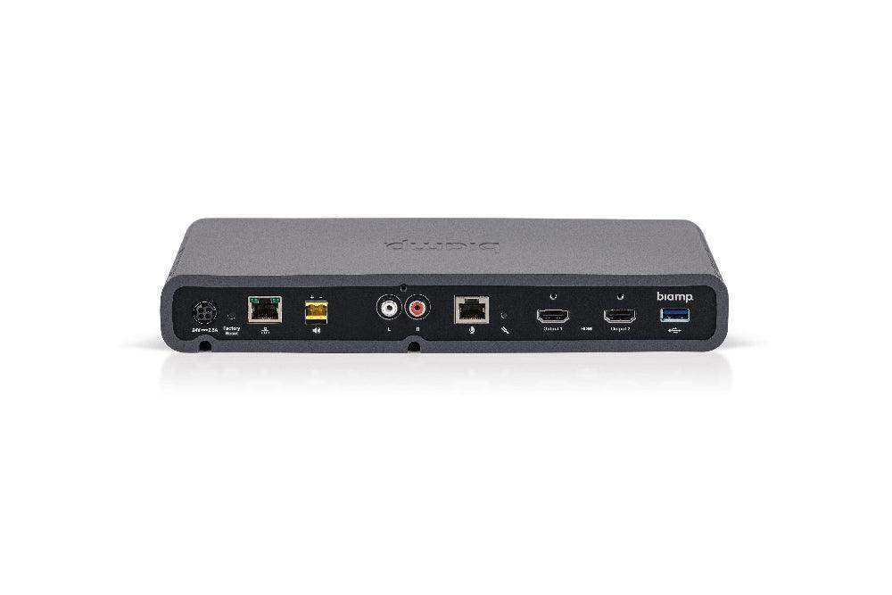 Biamp Devio conference room hub with Parlé table mic (Black) Audio Conferencing Biamp