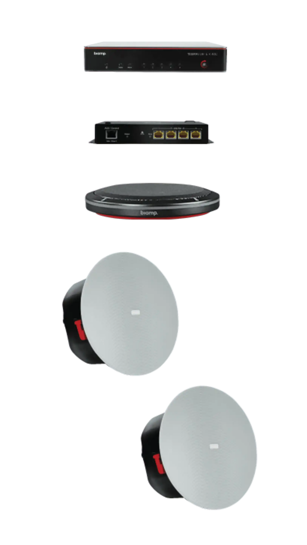 Biamp Tesira MRBX-M-X400-T Medium Room Electronics Only Bundle w/table mic and wall amp - 951.1816.900 Audio Conferencing Biamp