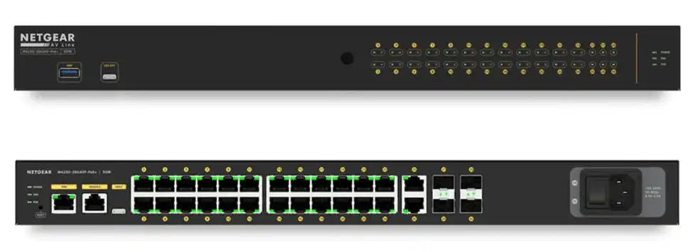 Biamp Tesira NMS-NG26GPX-AVB AVB-enabled Netgear 26-port 1G switch, 24-ports w/ PoE+, 480W - 911.1976.900 Audio Conferencing Biamp