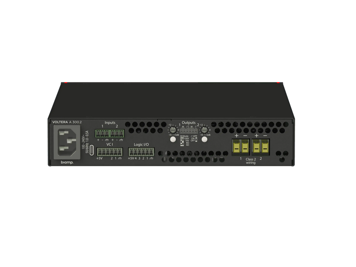 Biamp Voltera A 300.2 Two-channel, 300-watt analog amplifier - 911.1948.900 Audio Components Biamp