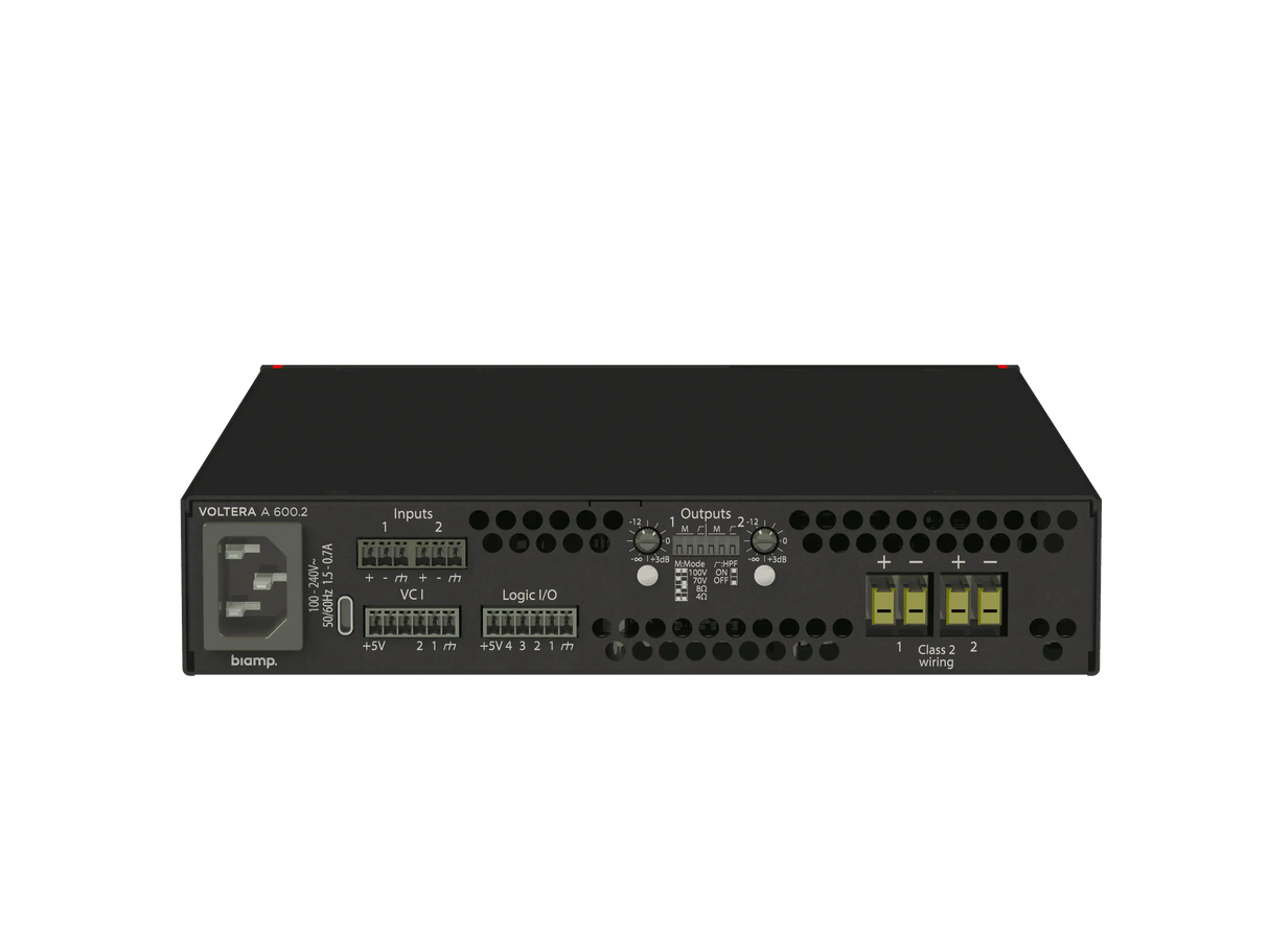 Biamp Voltera A 600.2 Two-channel, 600-watt analog amplifier - 911.1946.900 Audio Components Biamp