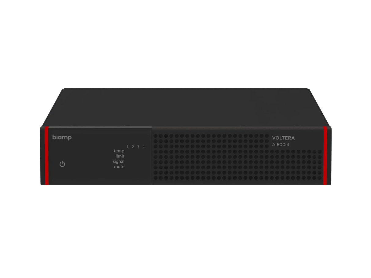 Biamp Voltera A 600.4 Four-channel, 600-watt analog amplifier - 913.1947.900 Audio Components Biamp
