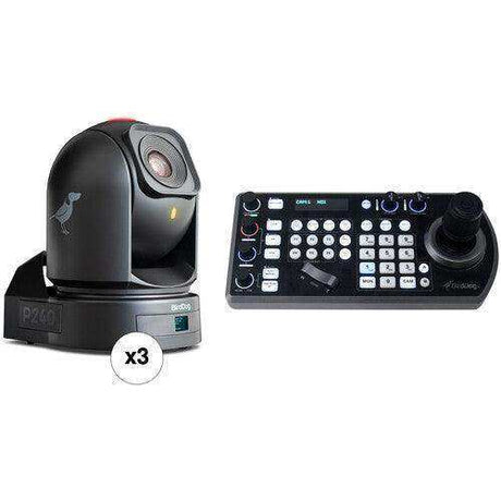 BirdDog P240 40X Full NDI PTZ 3-Camera Bundle (Black) - BDP240BUNDLE-BBB Production BirdDog