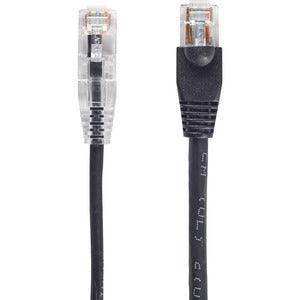 Black Box C6APC28-BK-07 7FT BLACK CAT6A SLIM 28AWG PATC H CABLE 500MHZ UTP CM SNAGLESS Audio & Video Cables Black Box