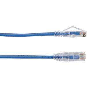 Black Box C6APC28-BL-10 10FT BLUE CAT6A SLIM 28AWG PATC H CABLE 500MHZ UTP CM SNAGLESS Audio & Video Cables Black Box
