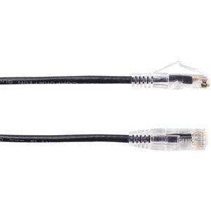 Black Box C6PC28-BK-07 7FT BLACK CAT6 SLIM 28AWG PATCH CABLE 250MHZ UTP CM SNAGLESS Audio & Video Cables Black Box