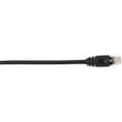 Black Box CAT5EPC-006-BK 6FT BK CAT5E 100MHZ ETHERNET PA TCH CABLE UTP PVC Networking Black Box