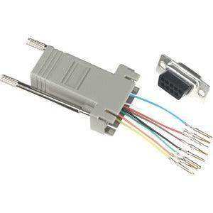 Black Box FA756 8-WIRE MODULAR ADAPTER KIT DB9 FEMALE TO RJ45 FEMALE Audio & Video Cables Black Box