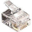 Black Box FMTP611-10PAK RJ11 UNSHIELDED MODULAR PLUG 6- WIRE 10-PACK Networking Black Box
