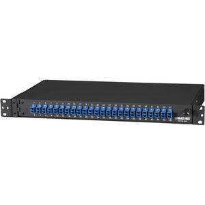 Black Box JPM385A RACKMOUNT PRELOADED FIBER ENCLO SURE 1U (24) DUPLEX LC PAIR Audio & Video Cables Black Box