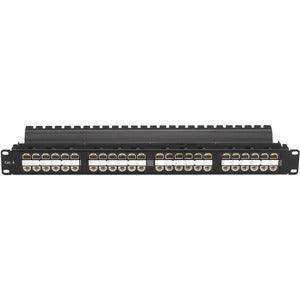 Black Box JPM820A-HD CAT6 PATCH PANEL FEED-THROUGH 1 U UNSHIELDED 48-PORT Networking Black Box
