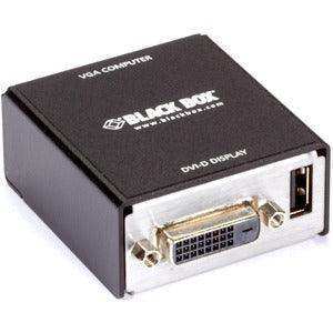 Black Box KVGA-DVID VGA TO DVI-D VIDEO CONVERTER (U SB POWERED) FOR KVM Networking Black Box