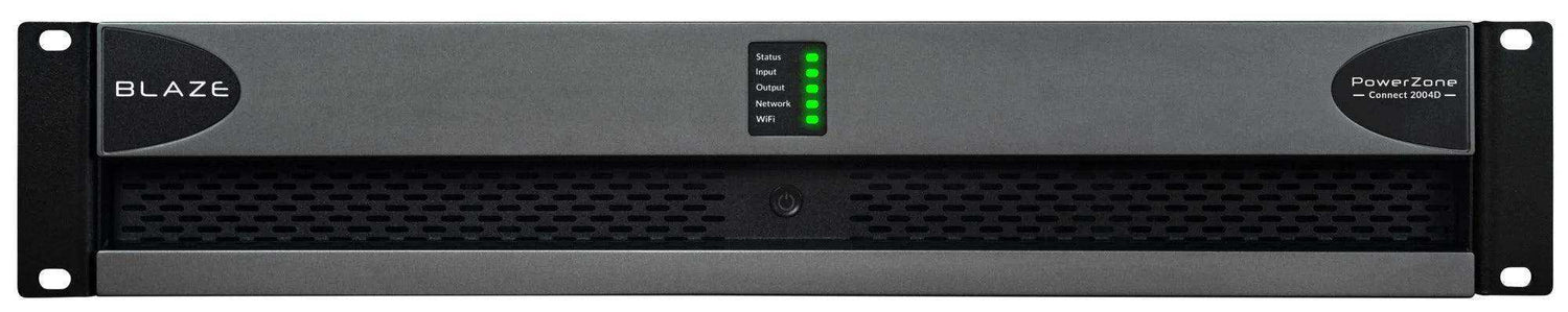 Blaze Audio PowerZone Connect 2004D - 2000W max 4-channel Dante-enabled networkable matrix smart amplifier - LBX-888-007 Audio Amplifiers Blaze Audio