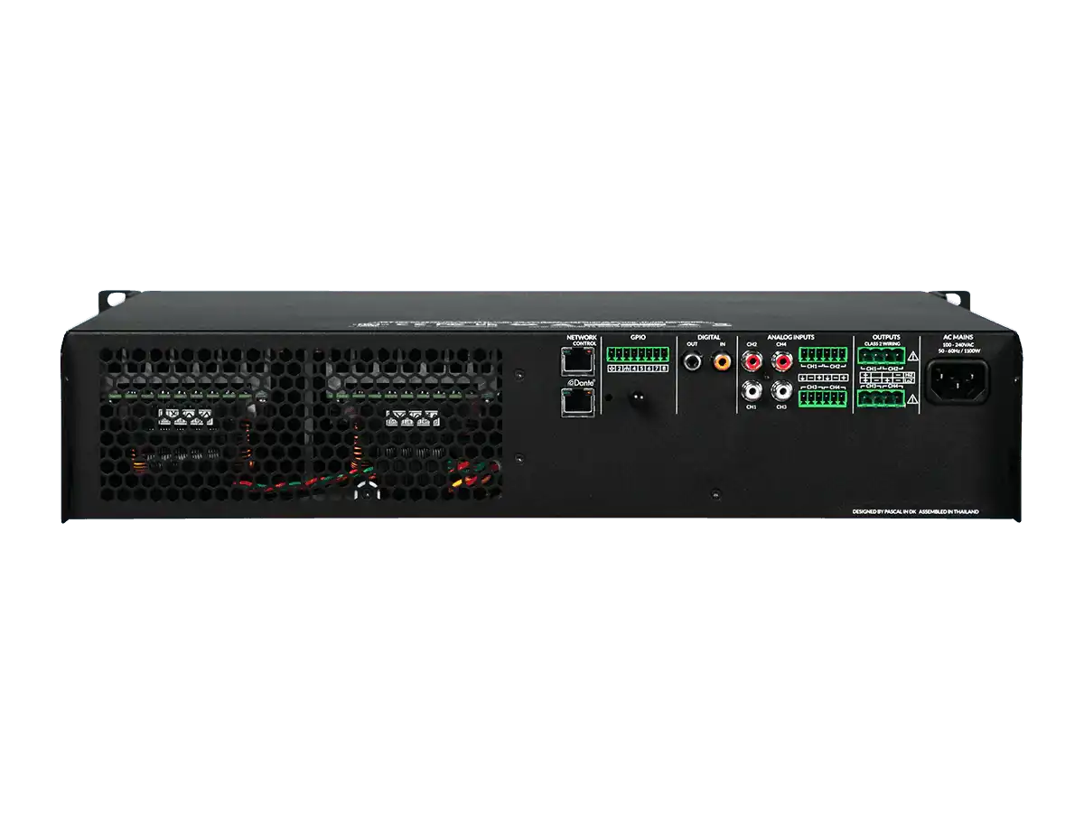 Blaze Audio PowerZone Connect 3004D - 3000 W DSP-enabled Class-D amplifier with 4 channels and Dante - LBX-888-008 Audio Amplifiers Blaze Audio