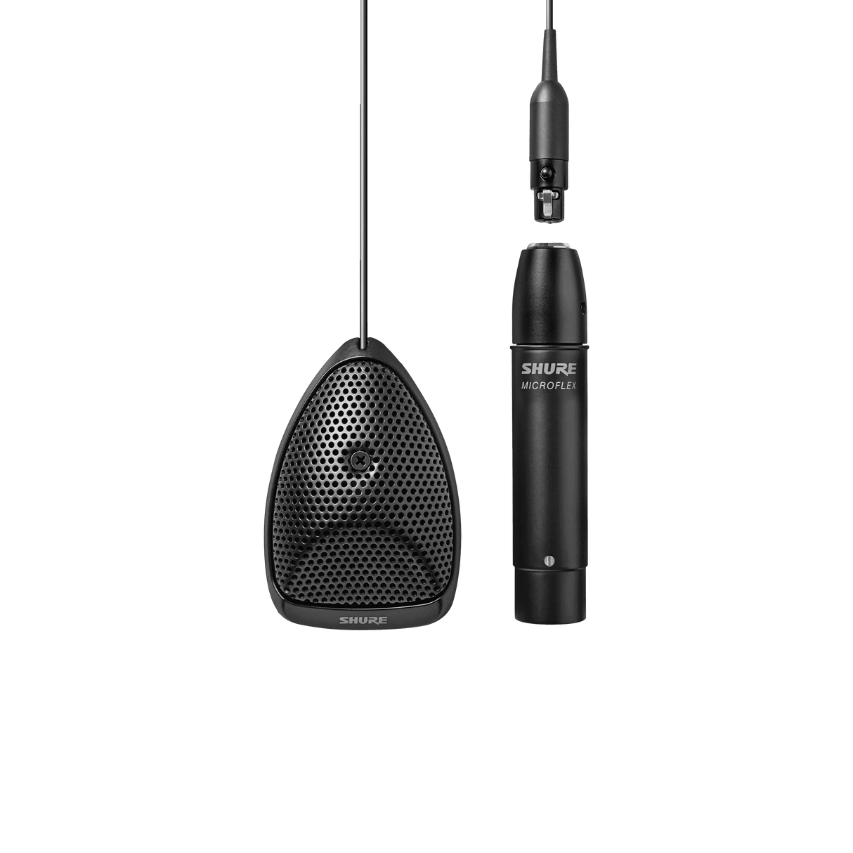 Shure MX391W/A/C Microflex Miniature Boundary Condenser Microphone Cardioid White Microphones Shure