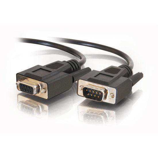 C2G 10 ft DB9 M/F Serial RS232 Extension Cable - Black - CG52031 Audio & Video Cables C2G