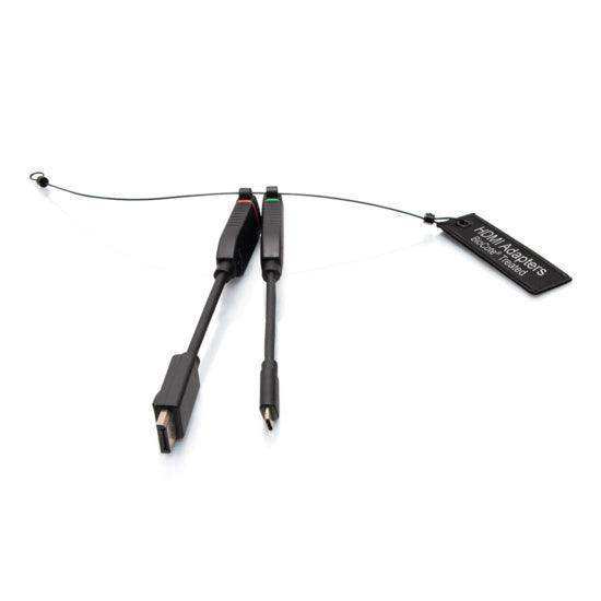 C2G C2G29996 Universal 4K HDMI® Dongle Adapter Ring including Color Coded DisplayPort™ and USB-C® Adapters with Antimicrobial Technology Audio & Video Cables C2G