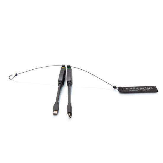 C2G C2G29997 Universal 4K HDMI® Dongle Adapter Ring including Color Coded Mini DisplayPort™ and USB-C® Adapters with Antimicrobial Technology Audio & Video Cables C2G