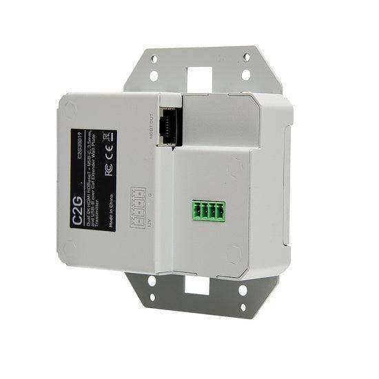 C2G C2G30019 HDBaseT Dual HDMI USBC Wall Plate TX Electronics C2G