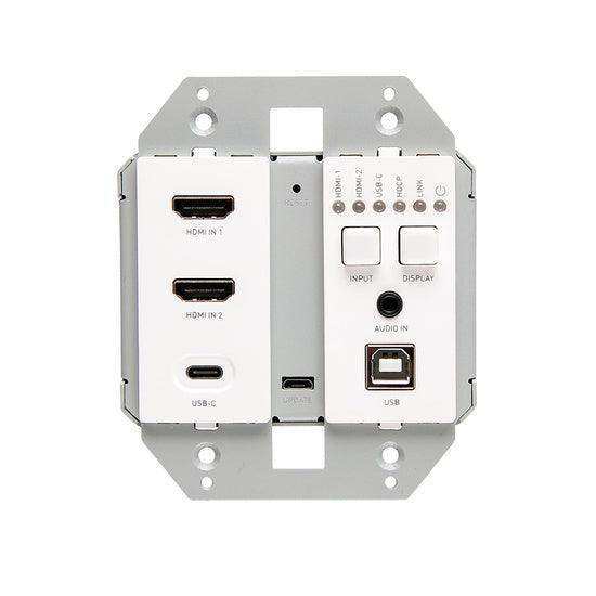 C2G C2G30019 HDBaseT Dual HDMI USBC Wall Plate TX Electronics C2G