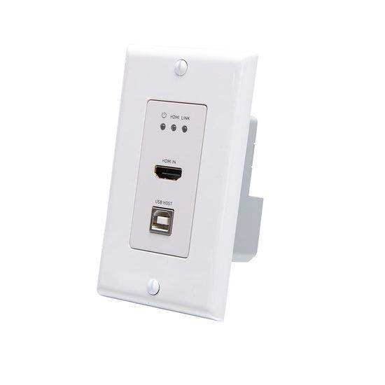 C2G C2G30024 4K HDBaseT HDMI + USB Wall Plate to Box Video Transmitters C2G