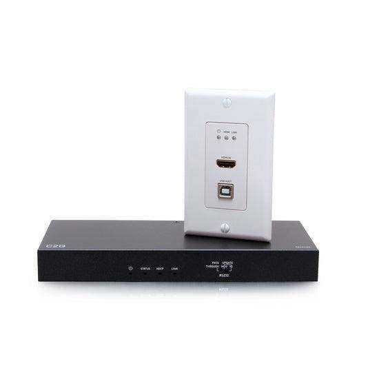 C2G C2G31030 4K30Hz HDBaseT HDMI+USB WP TX to Box RX Audio & Video Cables C2G