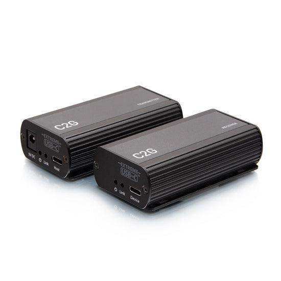 C2G C2G54278 1-Port USB-C Extender Transmitter to Receiver Kit - USB 3.2 Gen 1 (5Gbps) Video Transmitters C2G