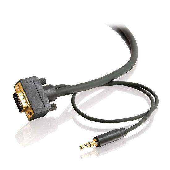C2G CG28252 25ft Flexima™ VGA plus 3.5mm A/V Cable M/M - In-Wall CL3-Rated (LIMITED AVAILABILITY) Audio & Video Cables C2G