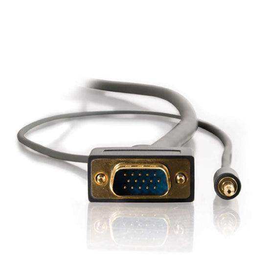 C2G CG28252 25ft Flexima™ VGA plus 3.5mm A/V Cable M/M - In-Wall CL3-Rated (LIMITED AVAILABILITY) Audio & Video Cables C2G