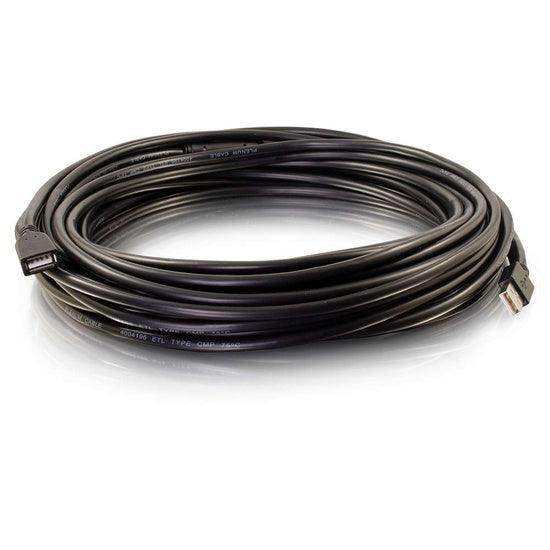 C2G CG39936 75 ft USB-A Male to Female Active Extension Cable - Plenum, CMP-Rated Audio & Video Cables C2G